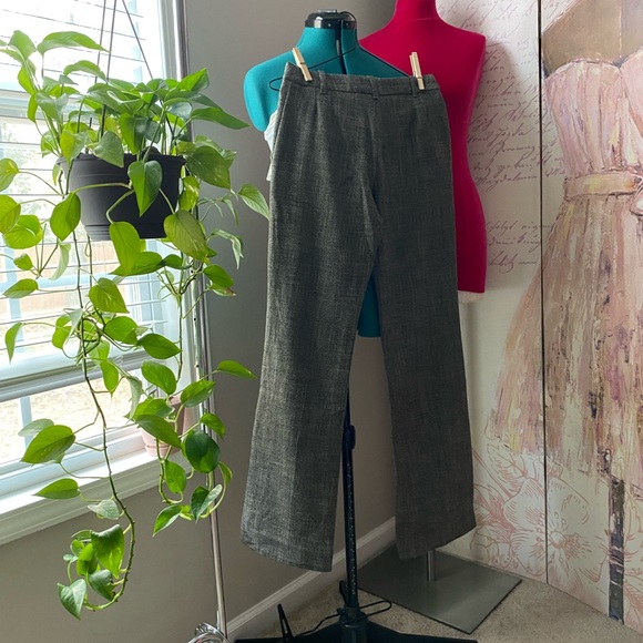 Mango MNG black and tan tweed pants 2 - Picture 2 of 9